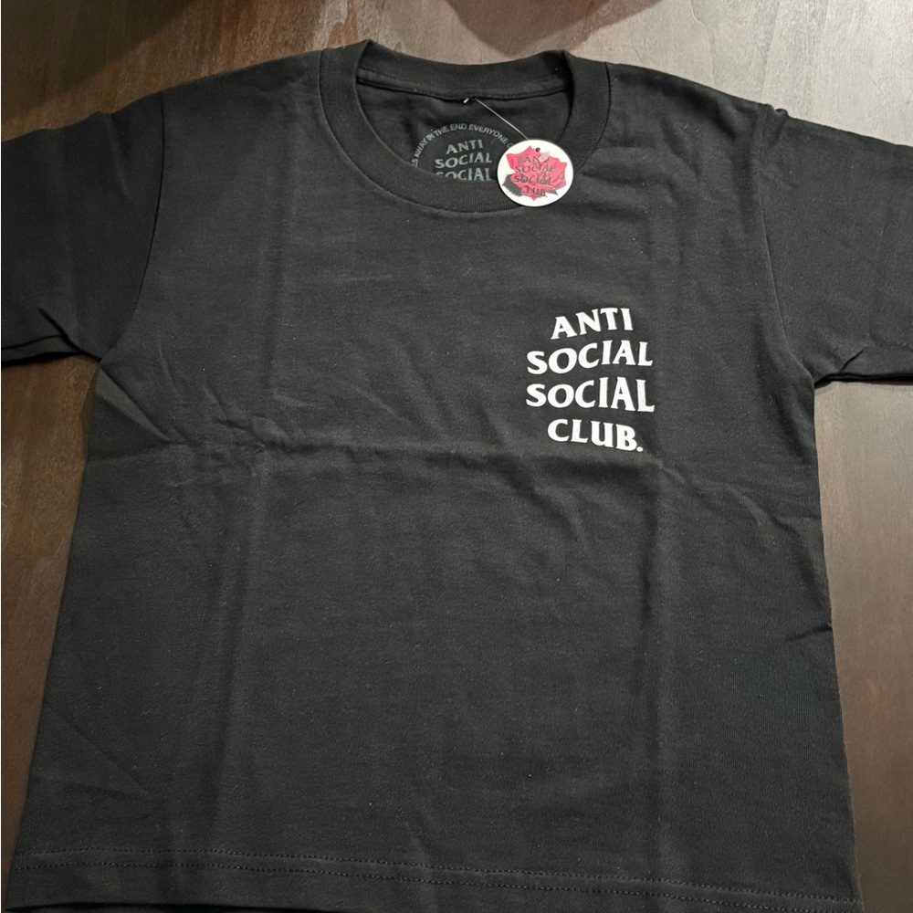 Anti Social Social Club Black Tee with White Logo